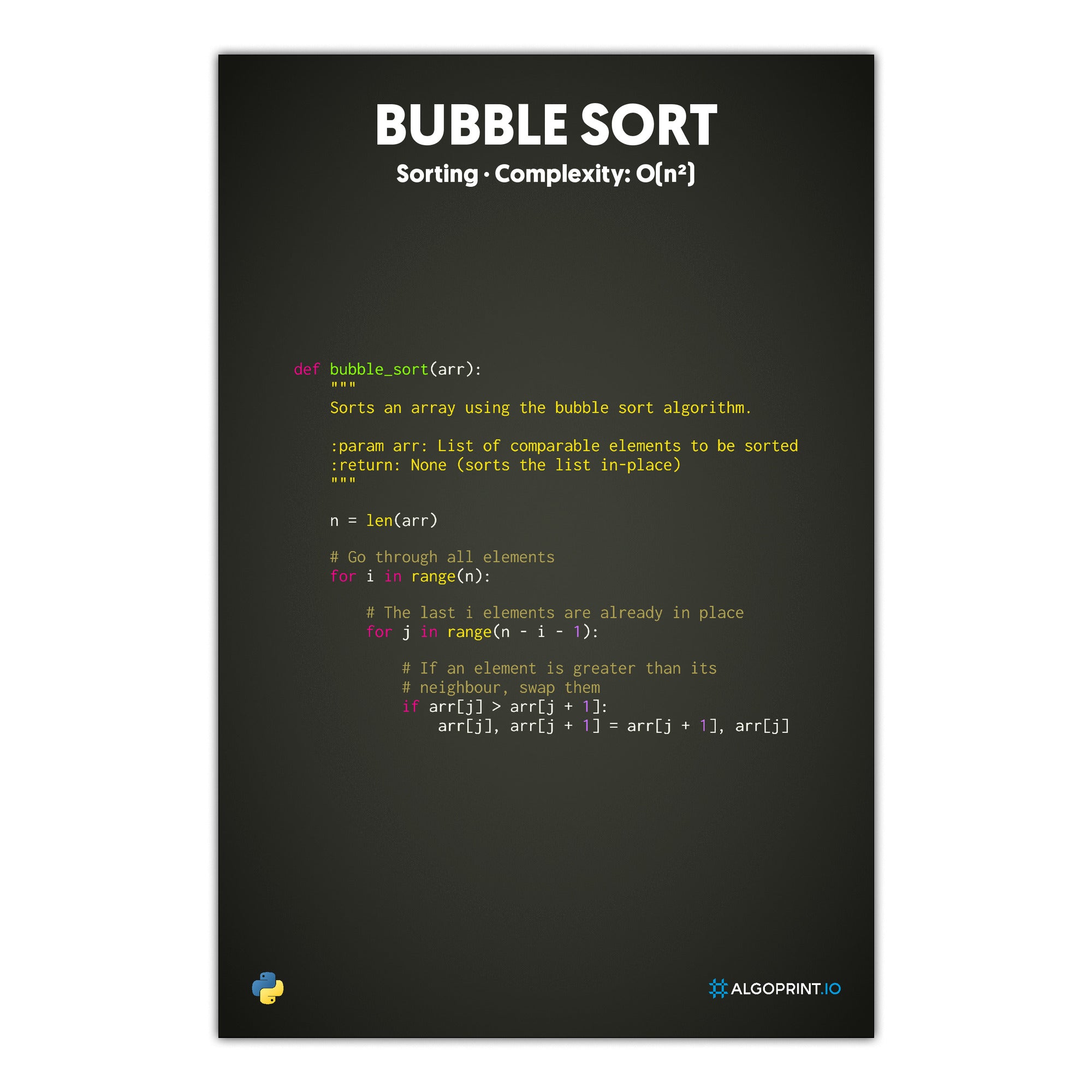 Bubble Sort - Python